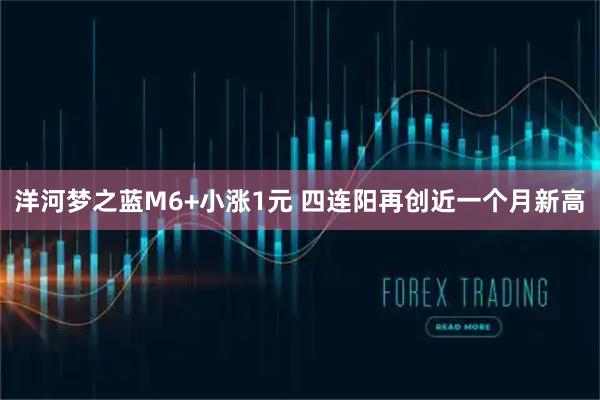 洋河梦之蓝M6+小涨1元 四连阳再创近一个月新高